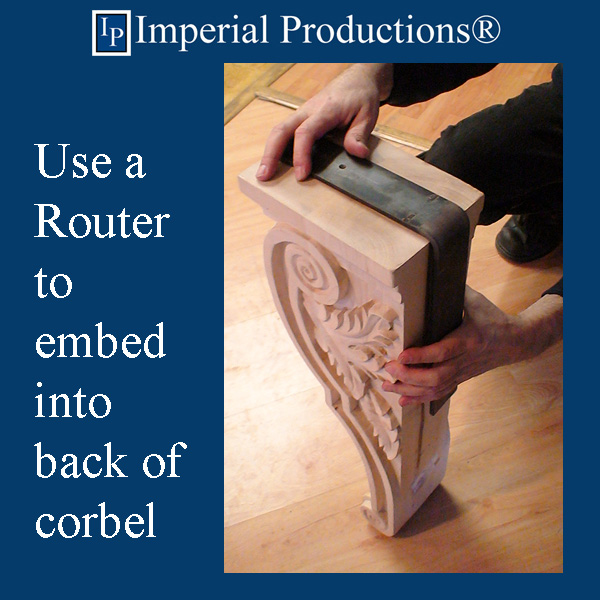 use a router to create a space for the bracket