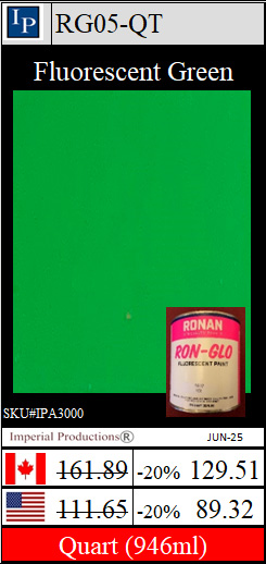 RG05 Quart Fluorescent Green