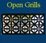 open grills for room dividers and building exteriors