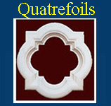 Use quatrefoils for window decoration or on the side of a building wall