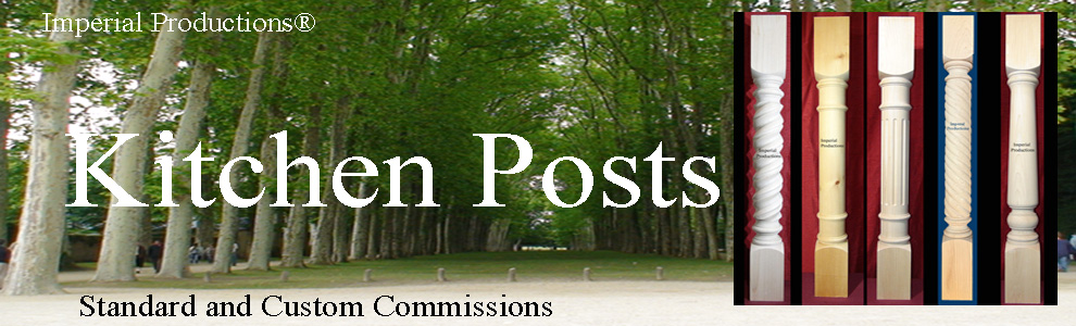 Kitchen Posts made from Hardwood