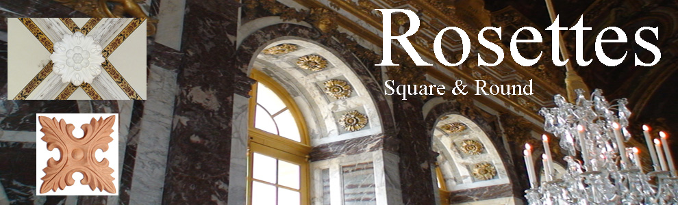 collection of round and square rosettes