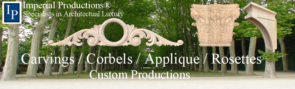 hand carvings and composite elements 