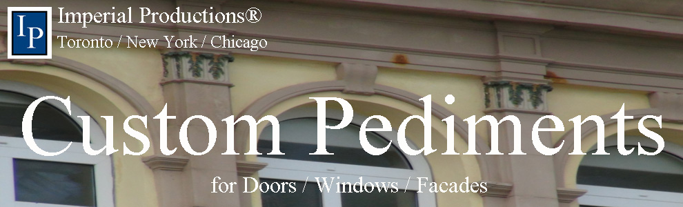 Custom Pediments for Doors, Windows & Facades