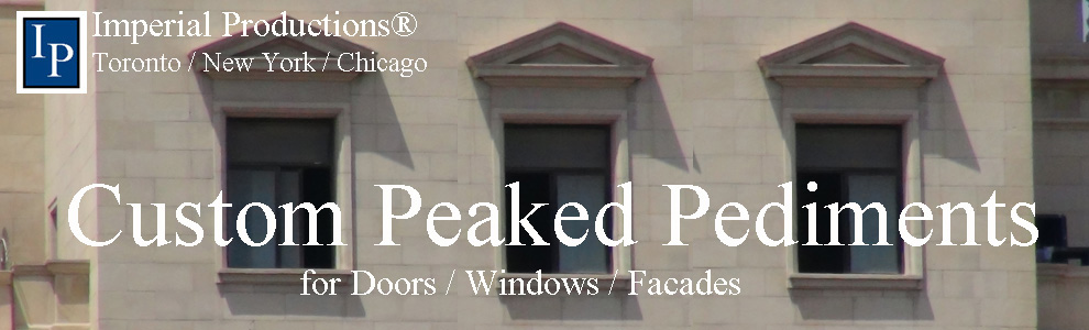 Custom Peaked Pediments for Doors and Windows