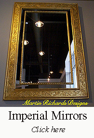 Fine collection of imperial mirrors, gold foiled, lacquered