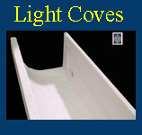 Light coves for ceilings curved and straight