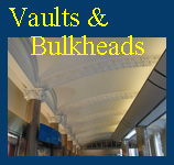 ceiliing vaults, barrel vaults for curved ceiling