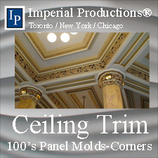 Ceiling Trim known as boiserie