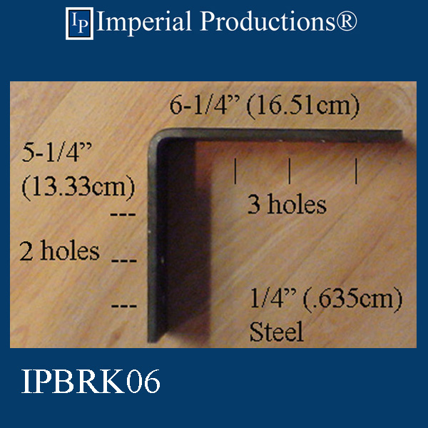 Drawing for 6 inch steel brackets