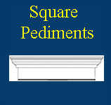 square pediments for doors and windows custom sized