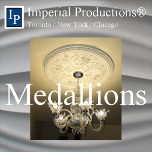 Imperial Productions Collection of Distinct Medallions made from ArchPolymer, GRG-NeoPlaster, Flexible ResinMold
