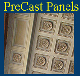 Precast panels for ceilings