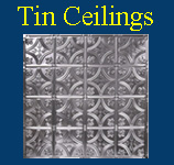 large variety of tin ceiling panels