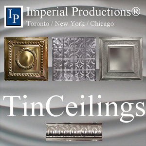 Imperial Tin Ceiling Collection Tin, Copper, Aluminum Panels and Crowns