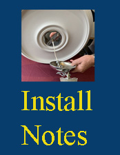 Install notes about ceiling medallions