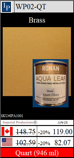 IPWP02 Brass metallic paint Quart