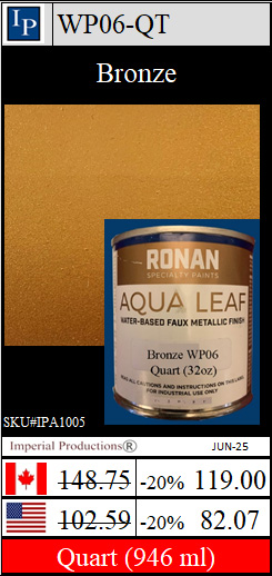 IPWP06 Quart tin Bronze Leaf
