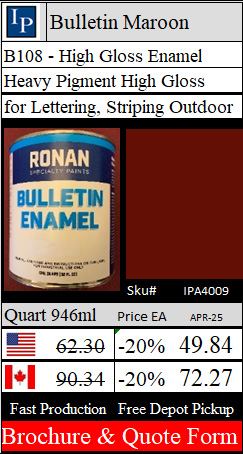Ronan Bulletin Paint B108 