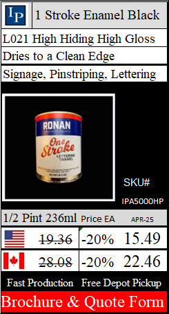 One Stroke Lettering Enamel Half Pint 