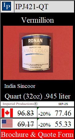 Vermillion Quart tin