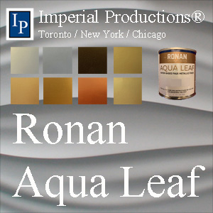 Ronan Aqua Leaf Metallic Paints for Signs, Furniture, Cabinetry