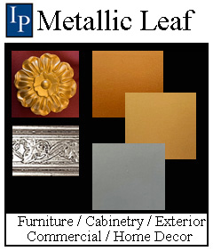 metallic leaf for tin panel painting