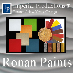 Ronan Specialty Paints for Theatre, Signage, Architectural, Industrial use, High quality oils and water based paints