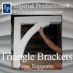 Triangle Bracket Faux Supports Collection