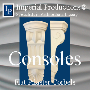 Consoles - Flat pilaster corbels