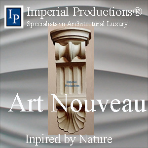 Art Nouveau Corbels inspired by nature
