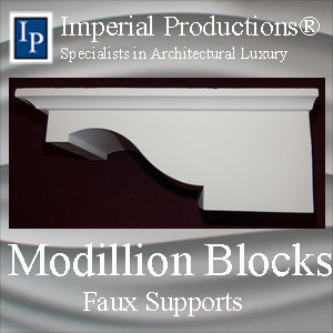 Modillion Blocks - Faux supports