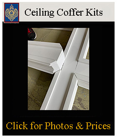ceiling coffer kit to frame tin panels