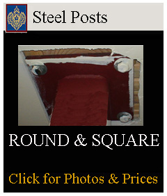 steel posts square and round for loads