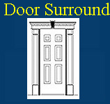 picture your door with pediments and pilasters