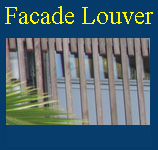 Facade louvers made from fiberglass