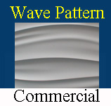 Wave Pattern Wall Panel - commercial grade