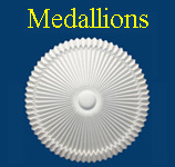 use medallions on the wall as a decorative accent 