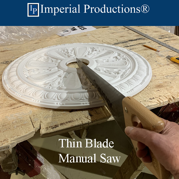 thin blade saw and manual cutting