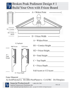 Acorn Pediment Design form 1