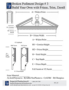 Acorn Pediment design form 3