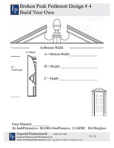 Acorn Pediment design form 4