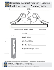 Ramshead Pediment Drawing 1